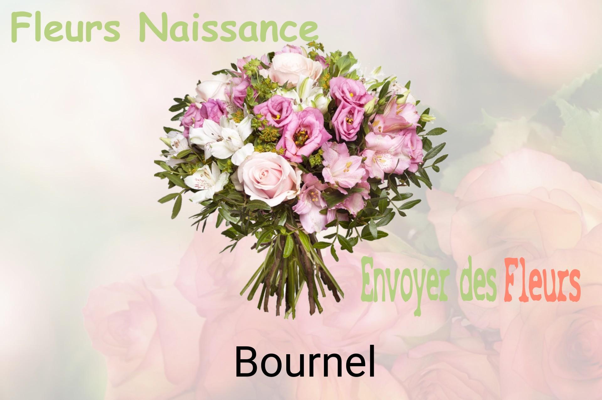 Bouquet de fleurs de naissance livré à Bournel